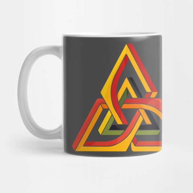 Optical Illusion Impossible Triangle Object by tatadonets